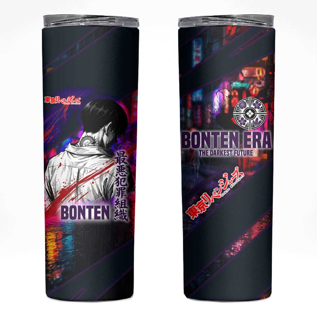 Bonten Era The Darkest Future Skinny Tumbler Cyberpunk Noir Gang Art Style