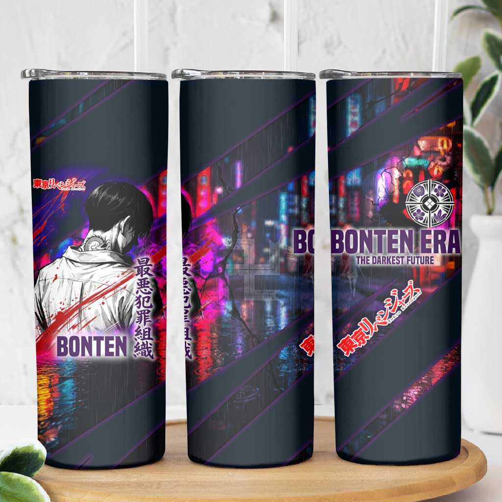 Bonten Era The Darkest Future Skinny Tumbler Cyberpunk Noir Gang Art Style