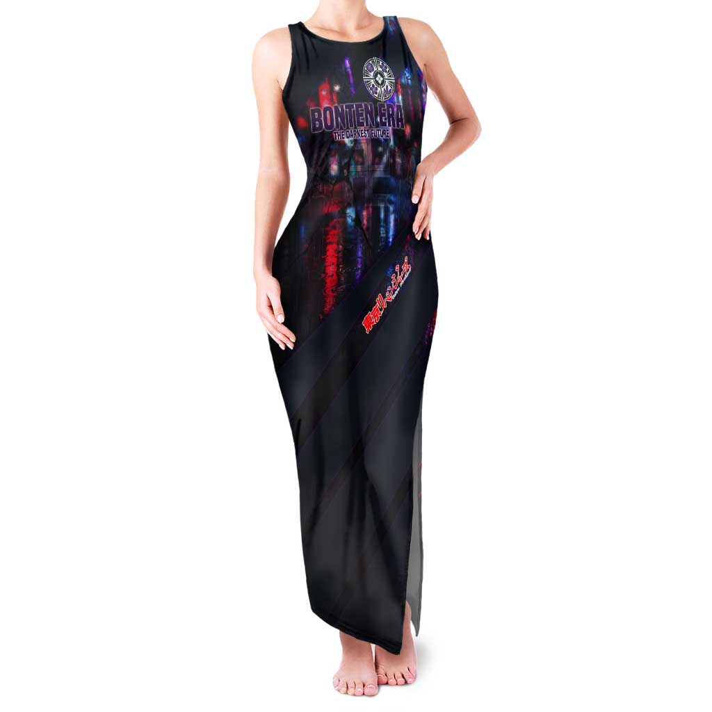 Bonten Era The Darkest Future Tank Maxi Dress Cyberpunk Noir Gang Art Style