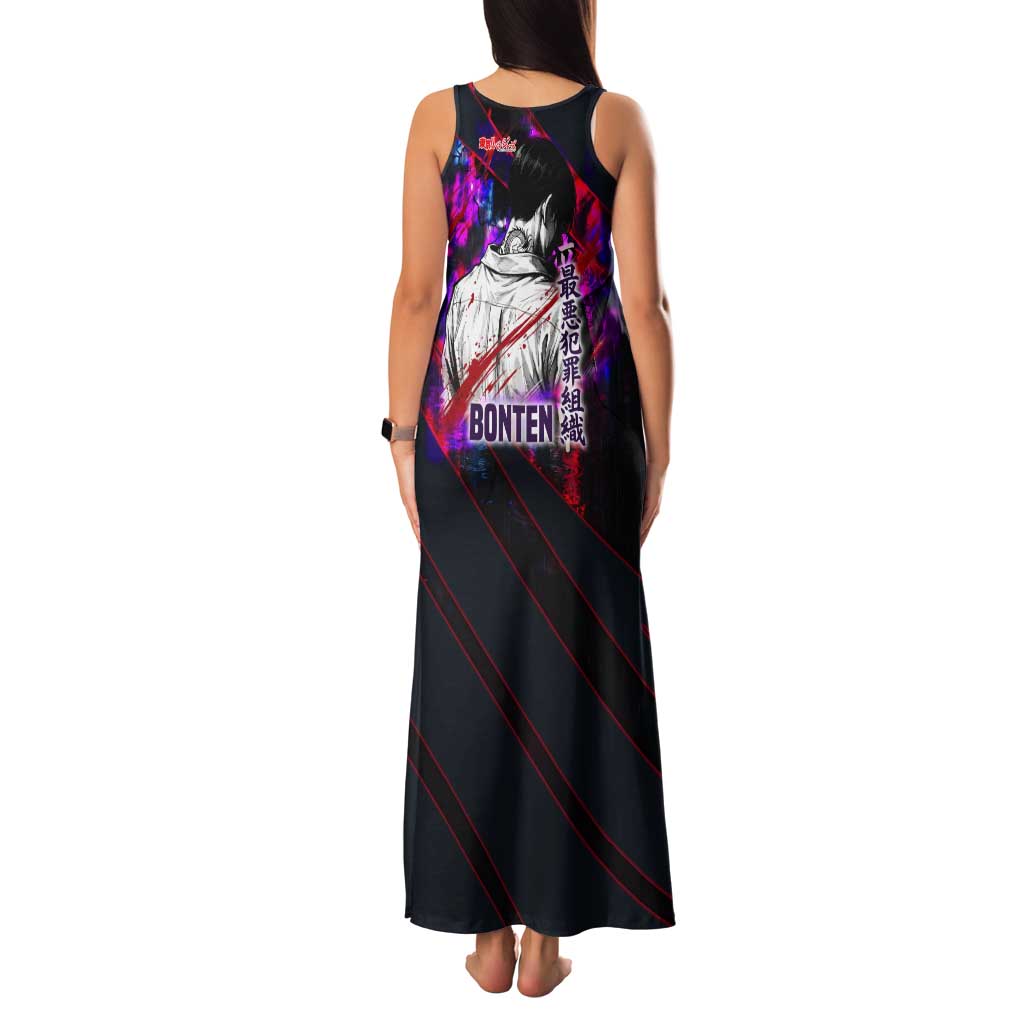 Bonten Era The Darkest Future Tank Maxi Dress Cyberpunk Noir Gang Art Style
