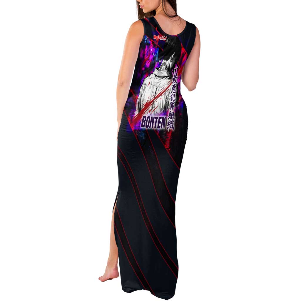 Bonten Era The Darkest Future Tank Maxi Dress Cyberpunk Noir Gang Art Style