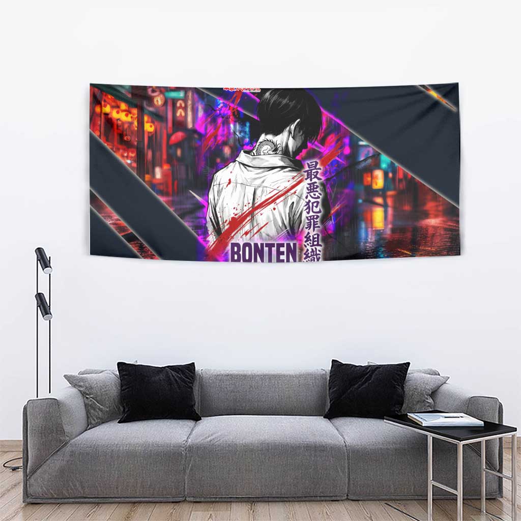 Bonten Era The Darkest Future Tapestry Cyberpunk Noir Gang Art Style