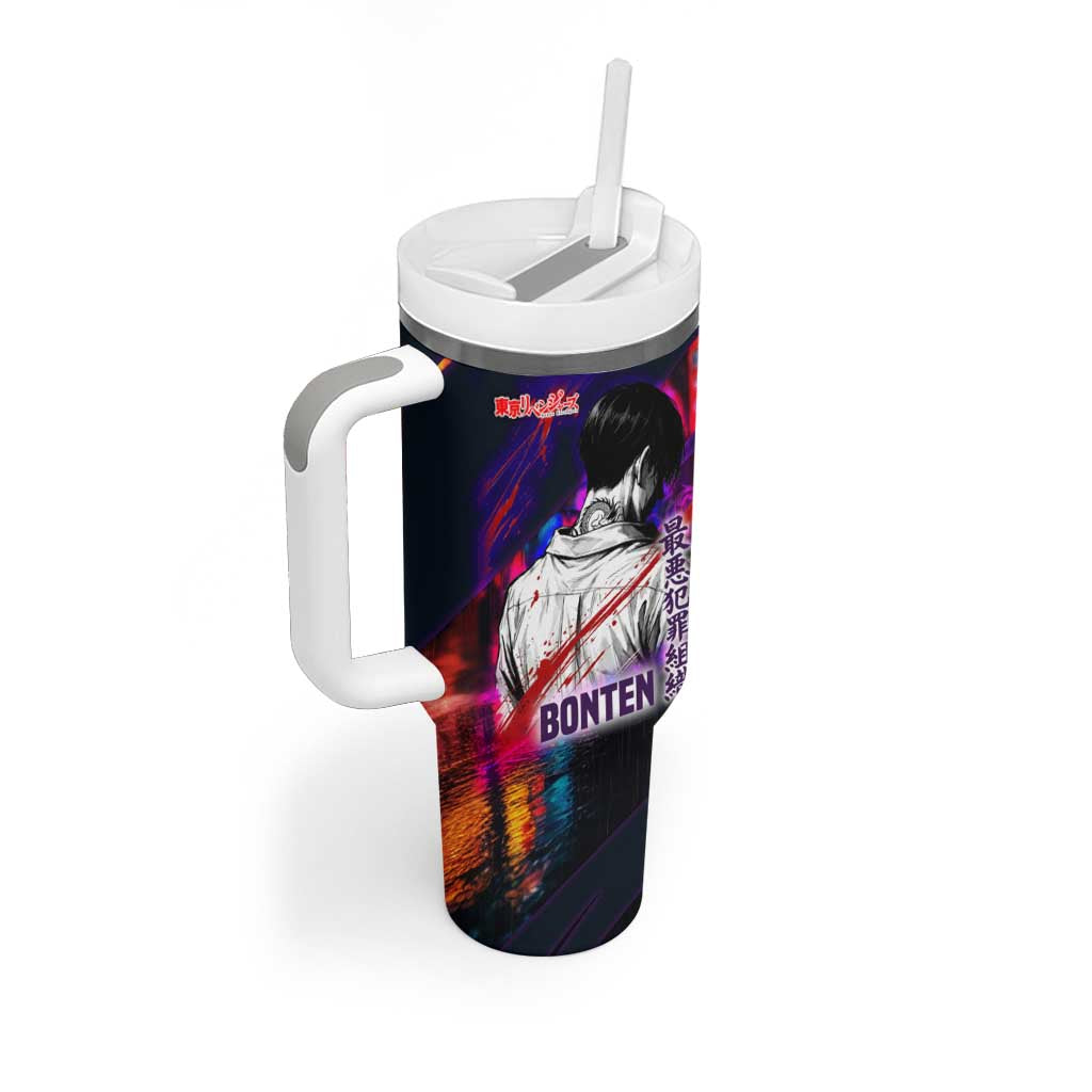 Bonten Era The Darkest Future Tumbler With Handle Cyberpunk Noir Gang Art Style