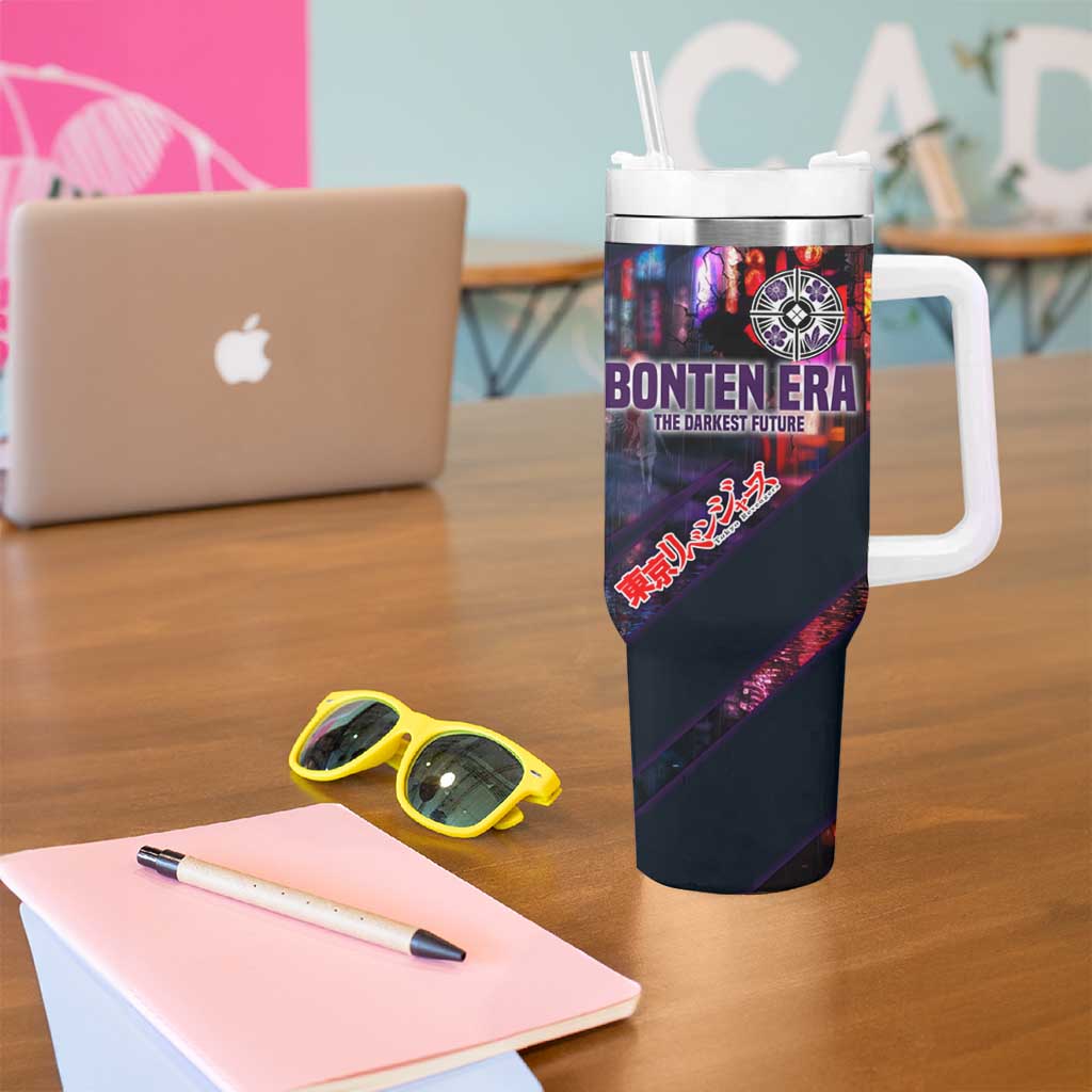 Bonten Era The Darkest Future Tumbler With Handle Cyberpunk Noir Gang Art Style