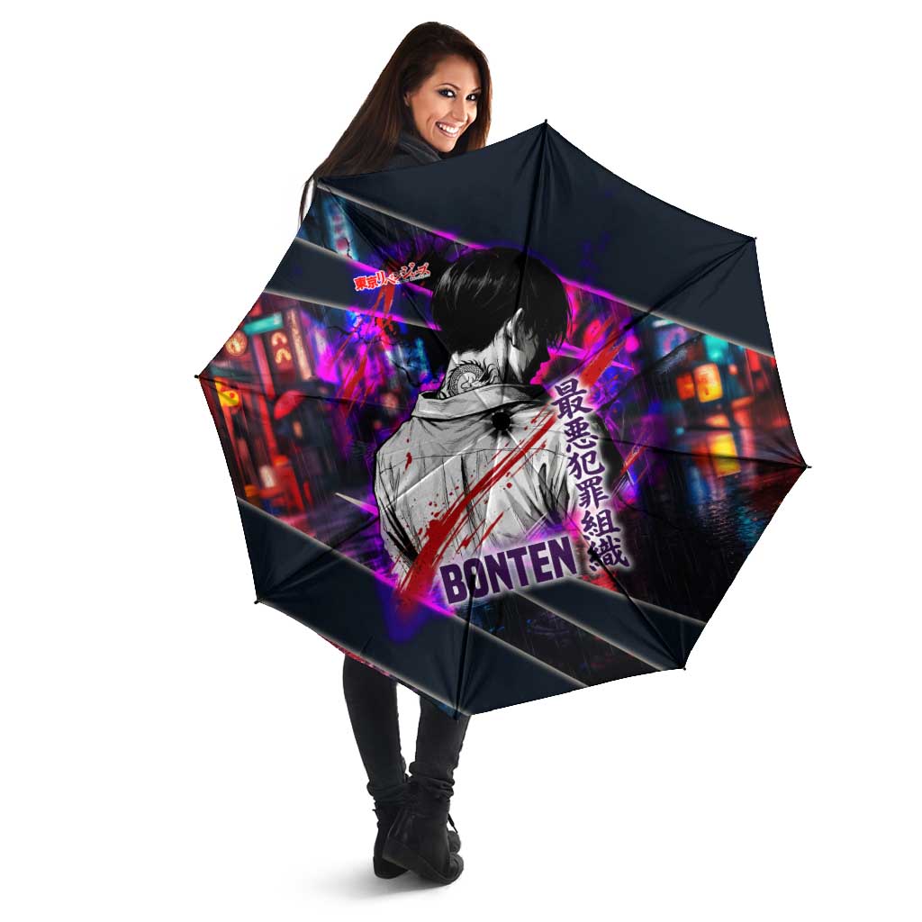 Bonten Era The Darkest Future Umbrella Cyberpunk Noir Gang Art Style