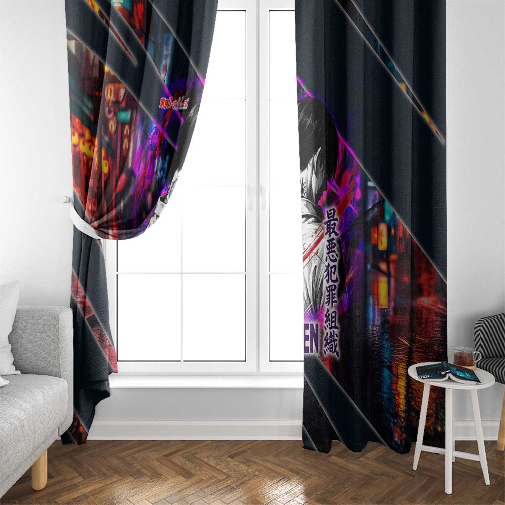 Bonten Era The Darkest Future Window Curtain Cyberpunk Noir Gang Art Style