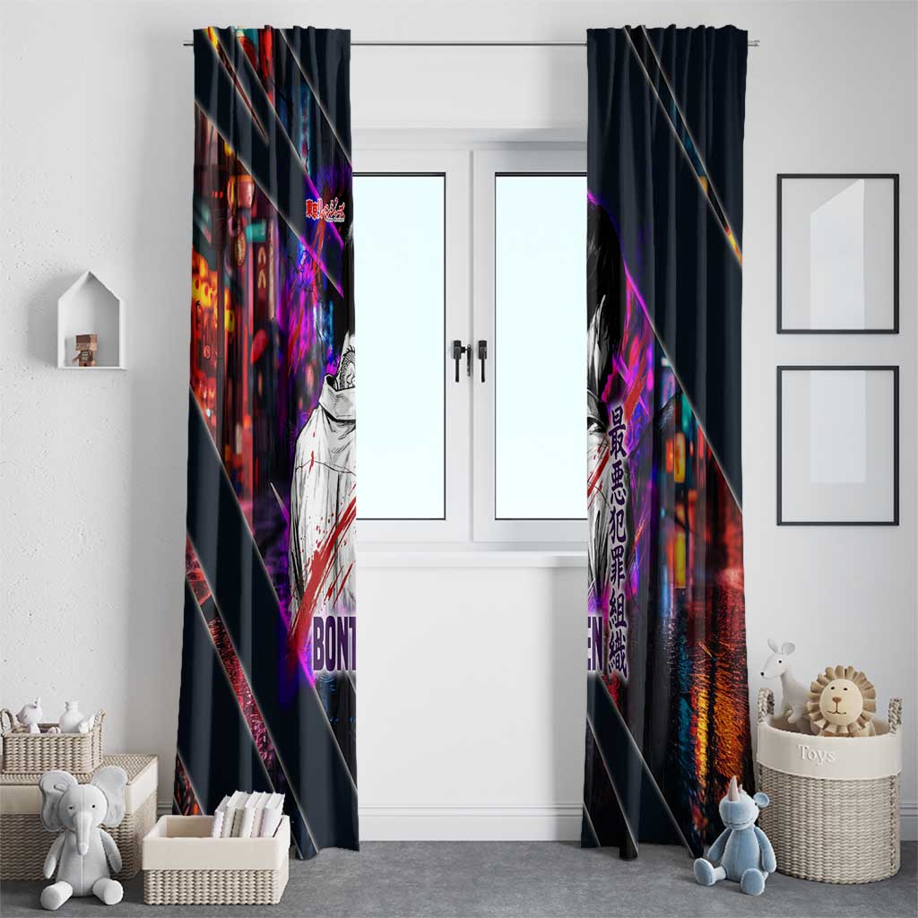 Bonten Era The Darkest Future Window Curtain Cyberpunk Noir Gang Art Style