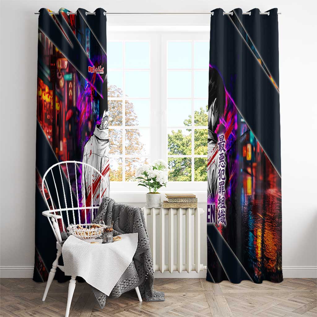 Bonten Era The Darkest Future Window Curtain Cyberpunk Noir Gang Art Style