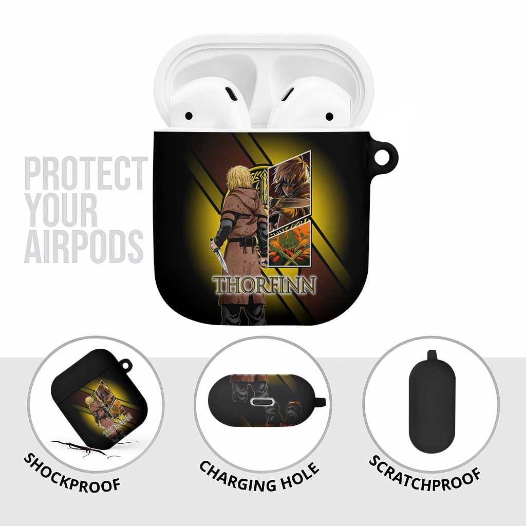 Thorfinn Norse Avenger AirPods Case Viking Manga Illustration Style