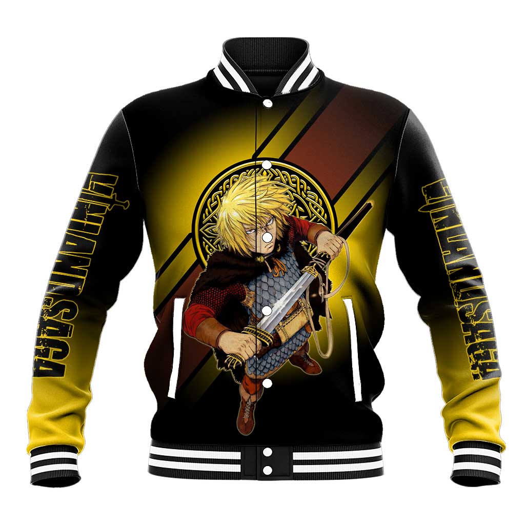 Thorfinn Norse Avenger Baseball Jacket Viking Manga Illustration Style