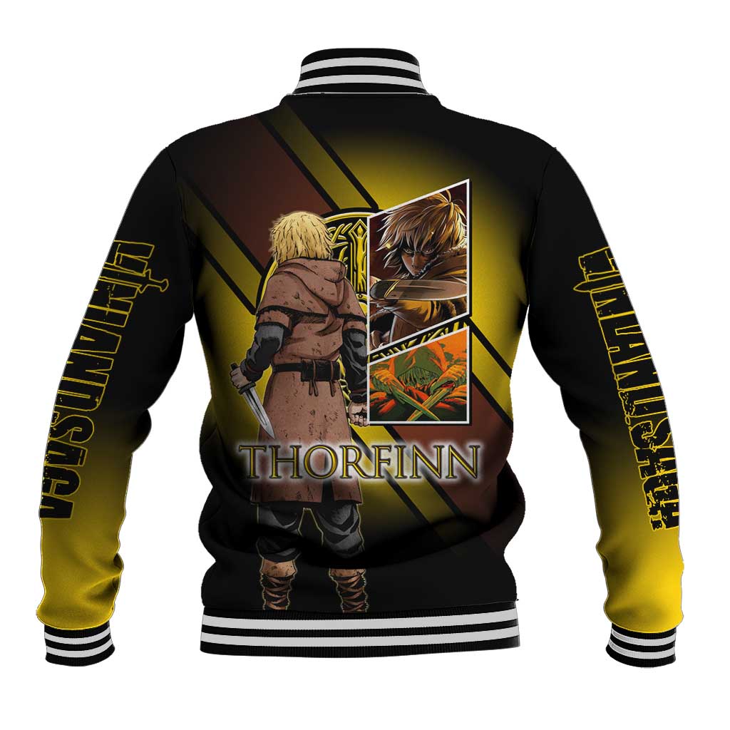 Thorfinn Norse Avenger Baseball Jacket Viking Manga Illustration Style