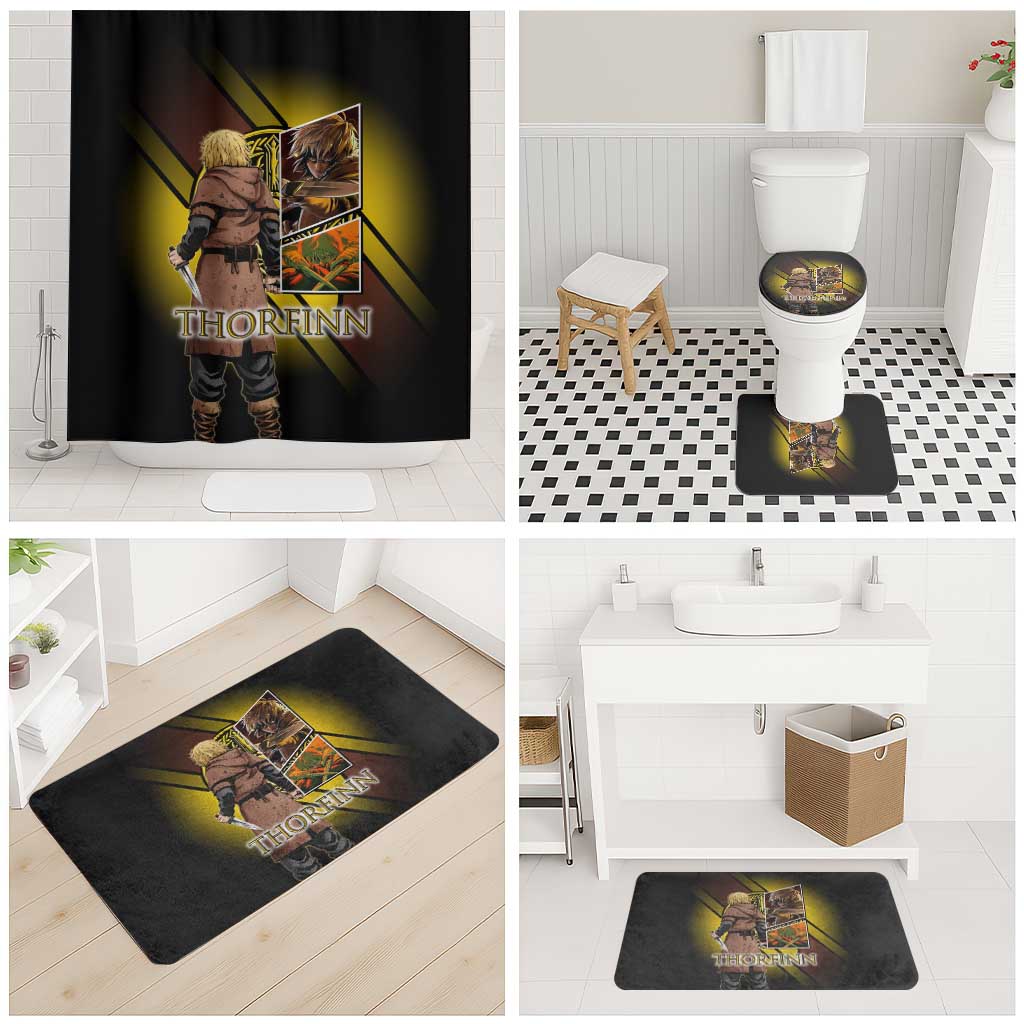 Thorfinn Norse Avenger Bathroom Set Viking Manga Illustration Style