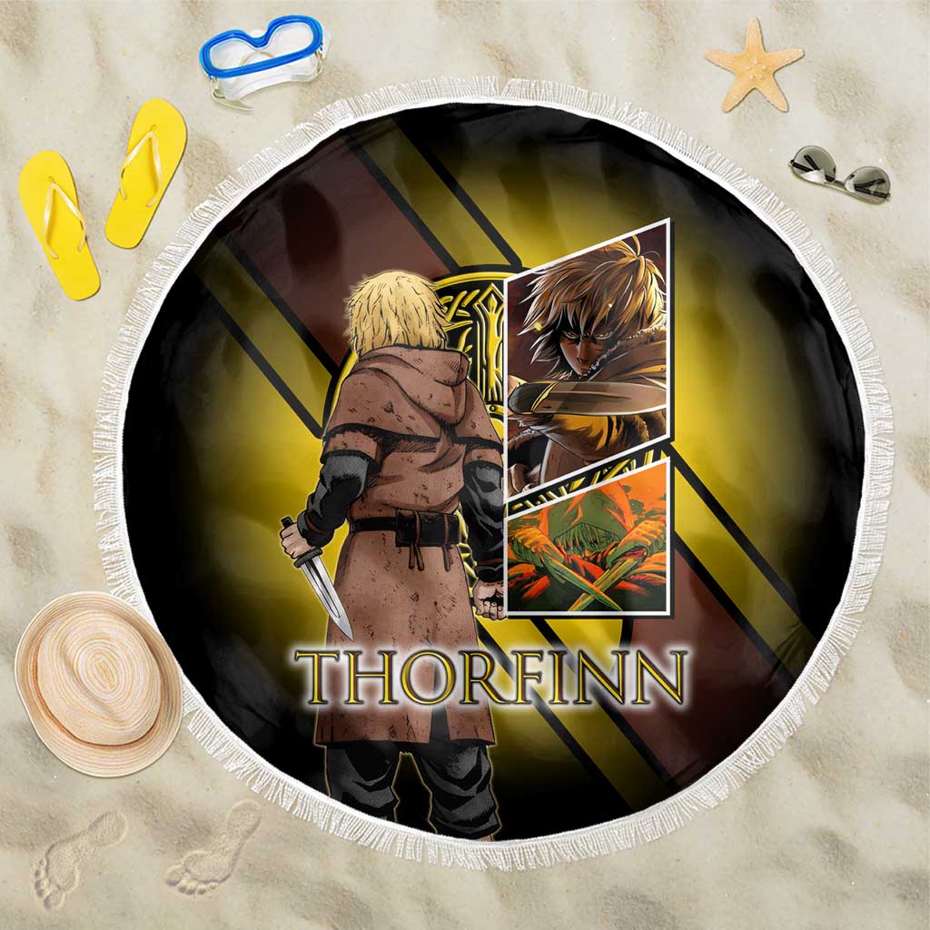 Thorfinn Norse Avenger Beach Blanket Viking Manga Illustration Style