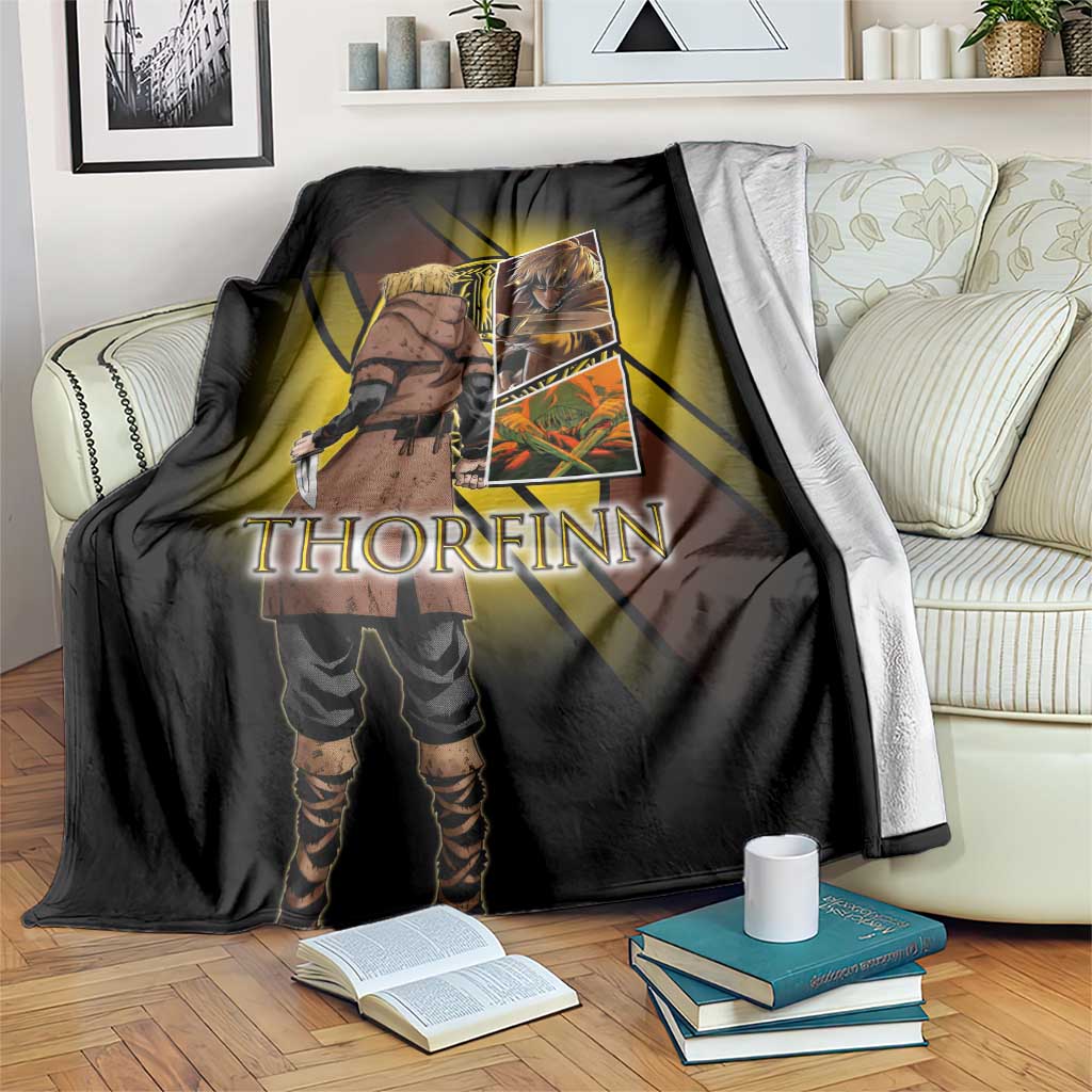 Thorfinn Norse Avenger Blanket Viking Manga Illustration Style
