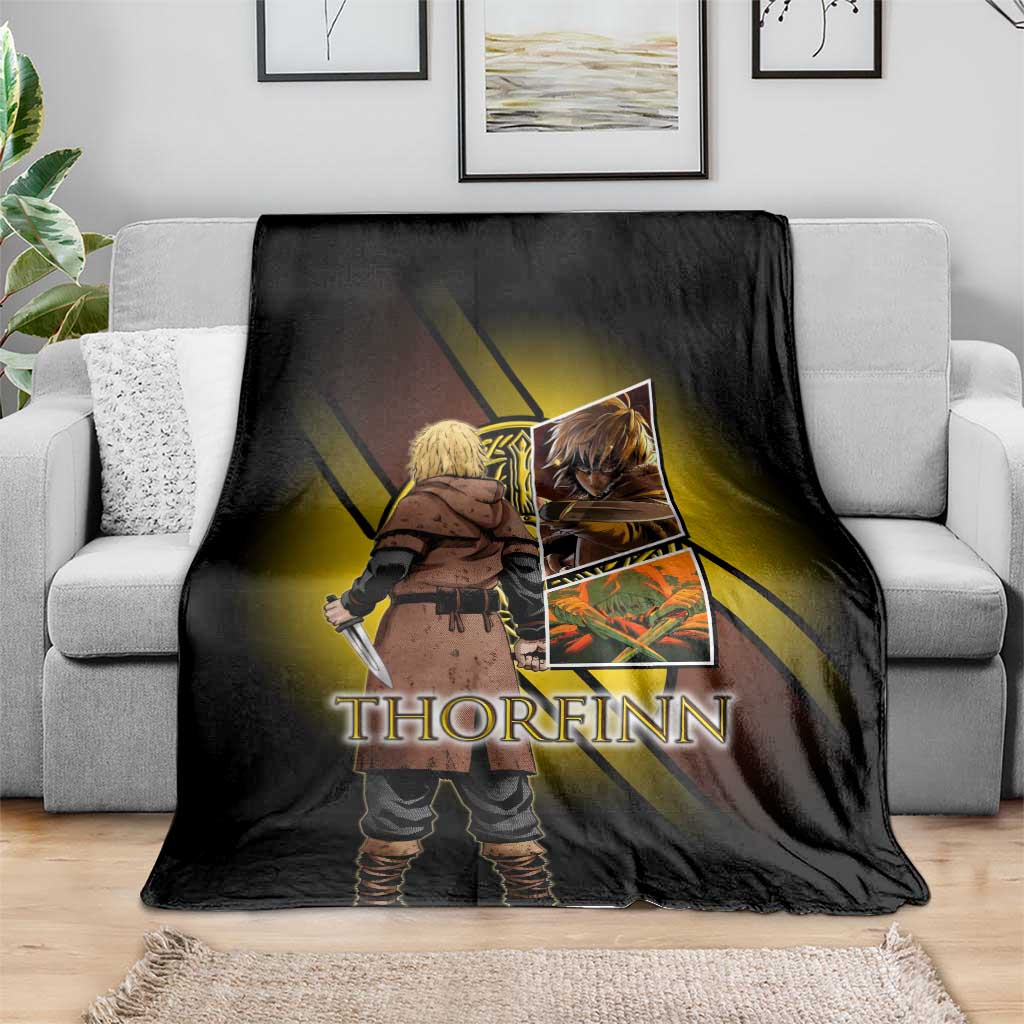 Thorfinn Norse Avenger Blanket Viking Manga Illustration Style