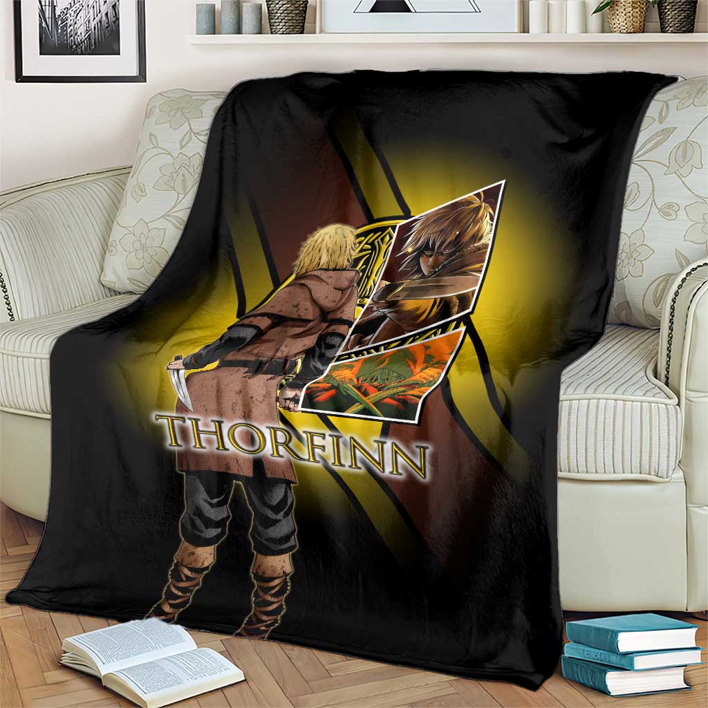 Thorfinn Norse Avenger Blanket Viking Manga Illustration Style