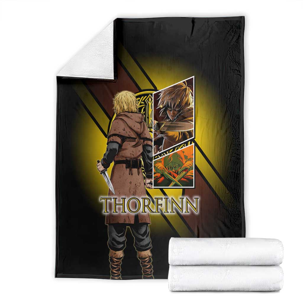 Thorfinn Norse Avenger Blanket Viking Manga Illustration Style