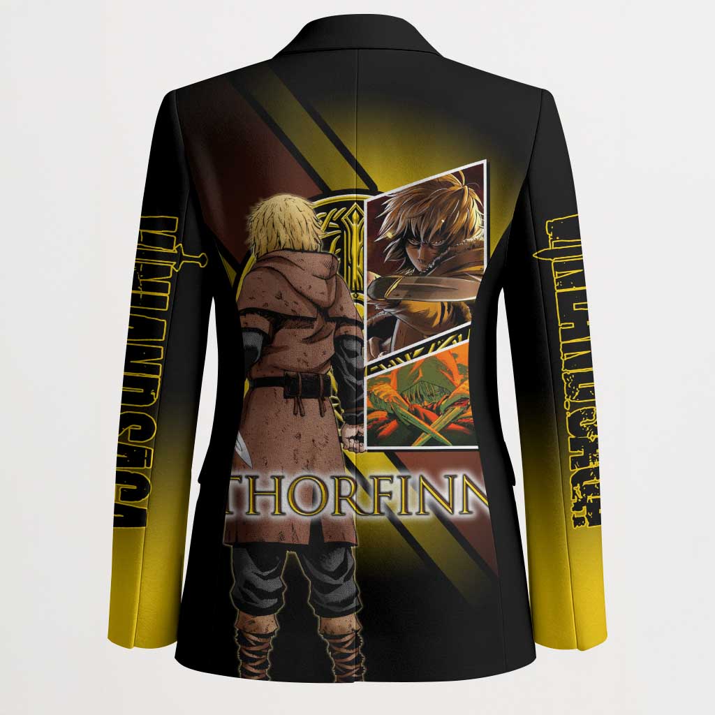Thorfinn Norse Avenger Blazer Viking Manga Illustration Style