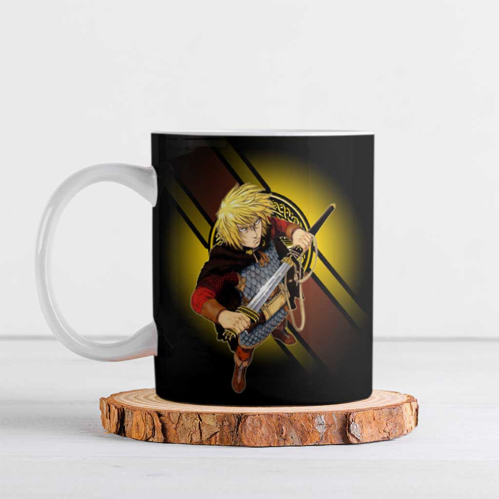 Thorfinn Norse Avenger Ceramic Mug Viking Manga Illustration Style