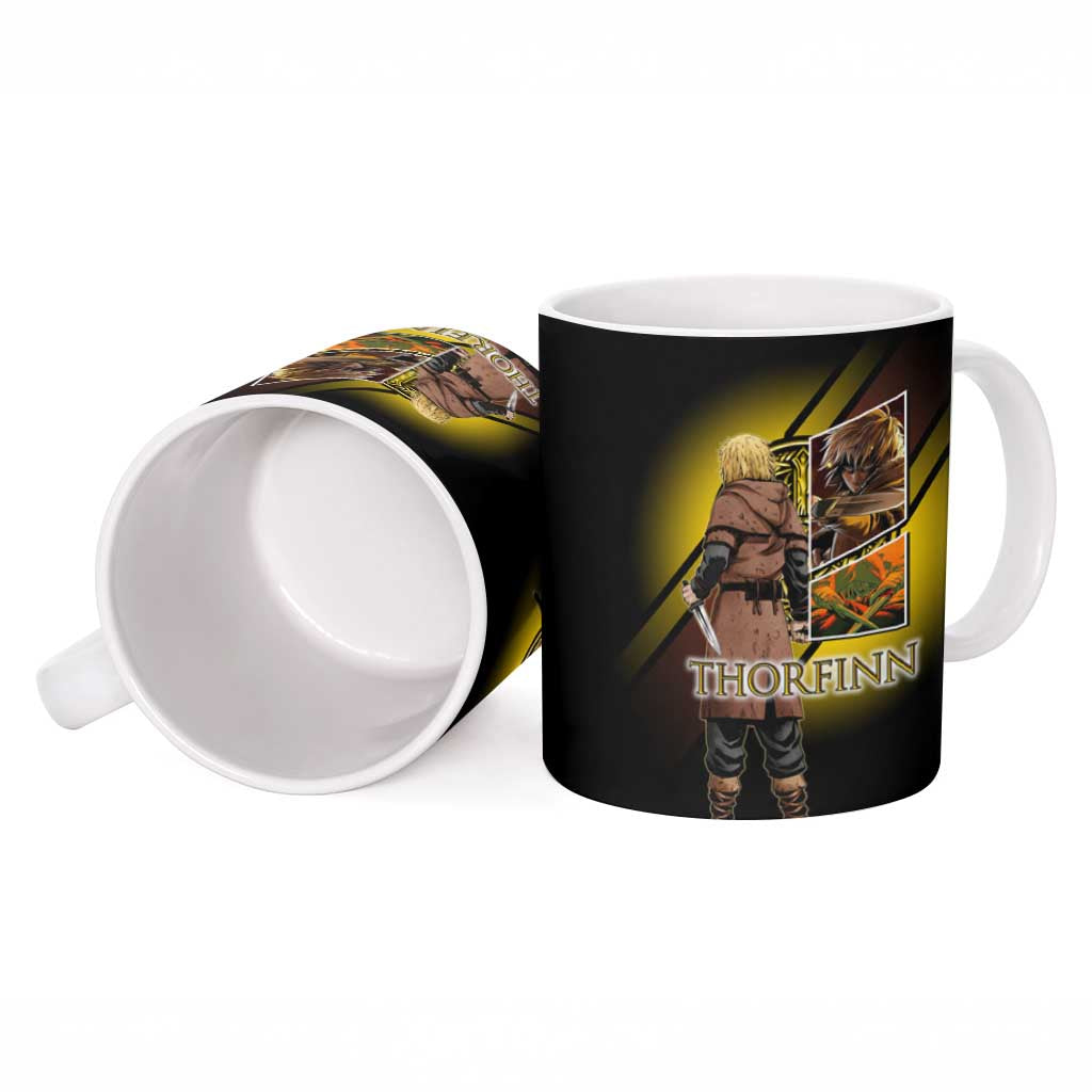 Thorfinn Norse Avenger Ceramic Mug Viking Manga Illustration Style