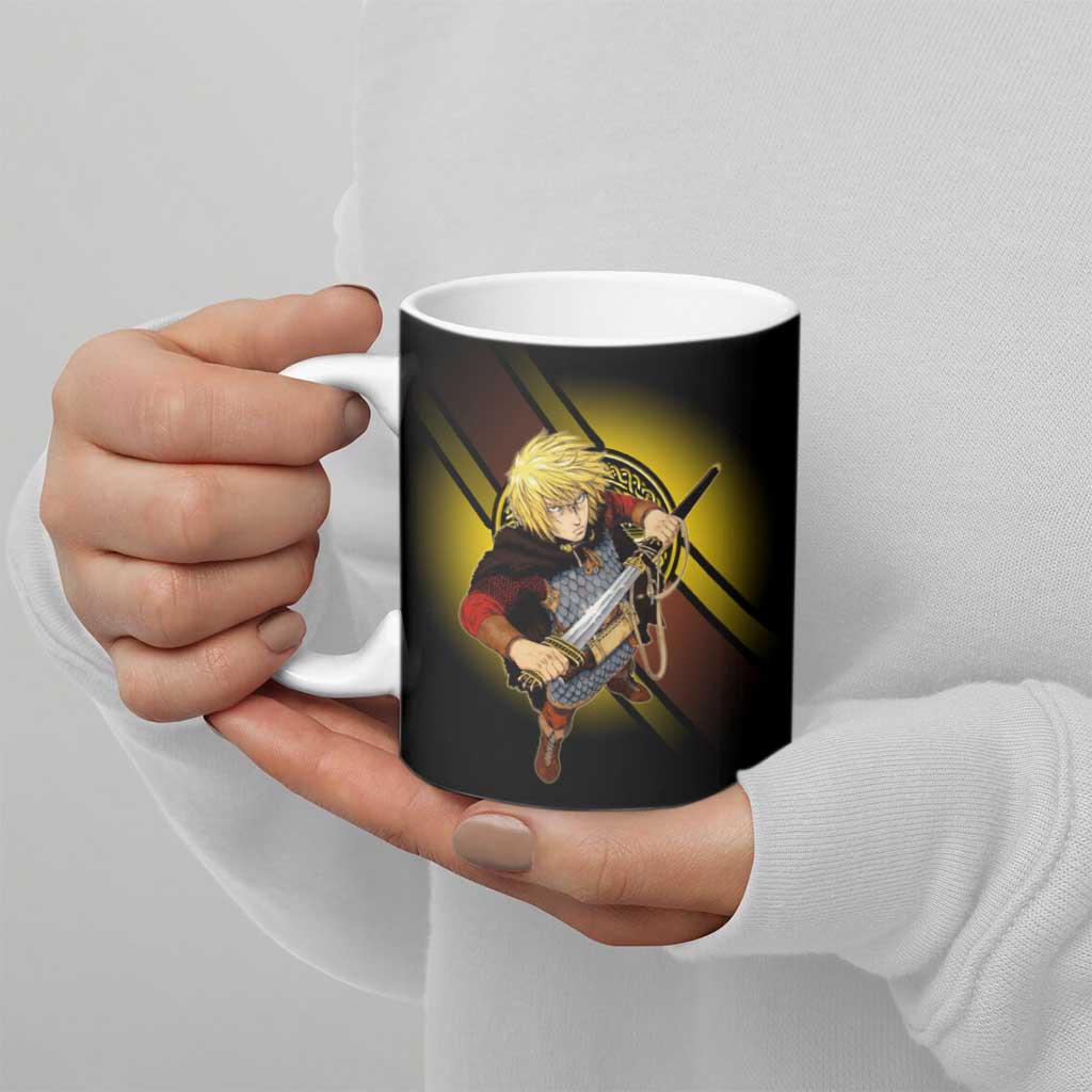 Thorfinn Norse Avenger Ceramic Mug Viking Manga Illustration Style