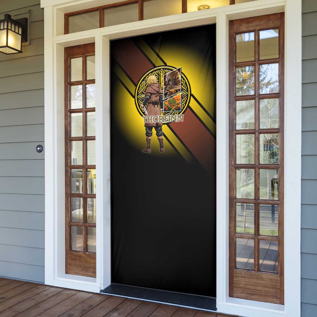 Thorfinn Norse Avenger Door Cover Viking Manga Illustration Style
