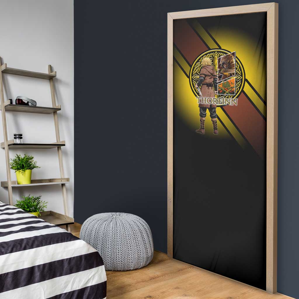 Thorfinn Norse Avenger Door Cover Viking Manga Illustration Style