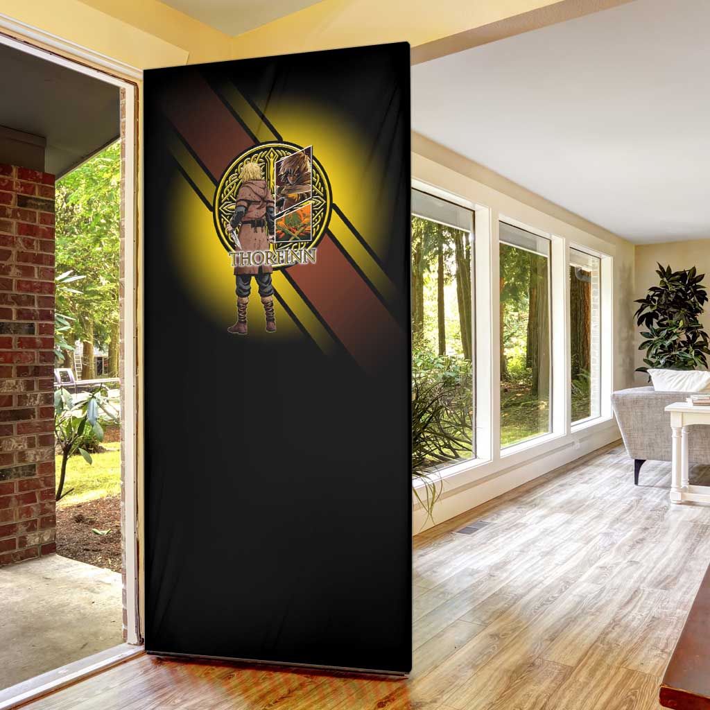 Thorfinn Norse Avenger Door Cover Viking Manga Illustration Style
