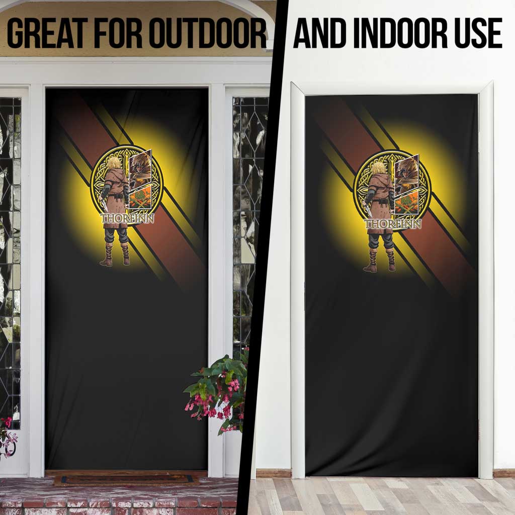 Thorfinn Norse Avenger Door Cover Viking Manga Illustration Style