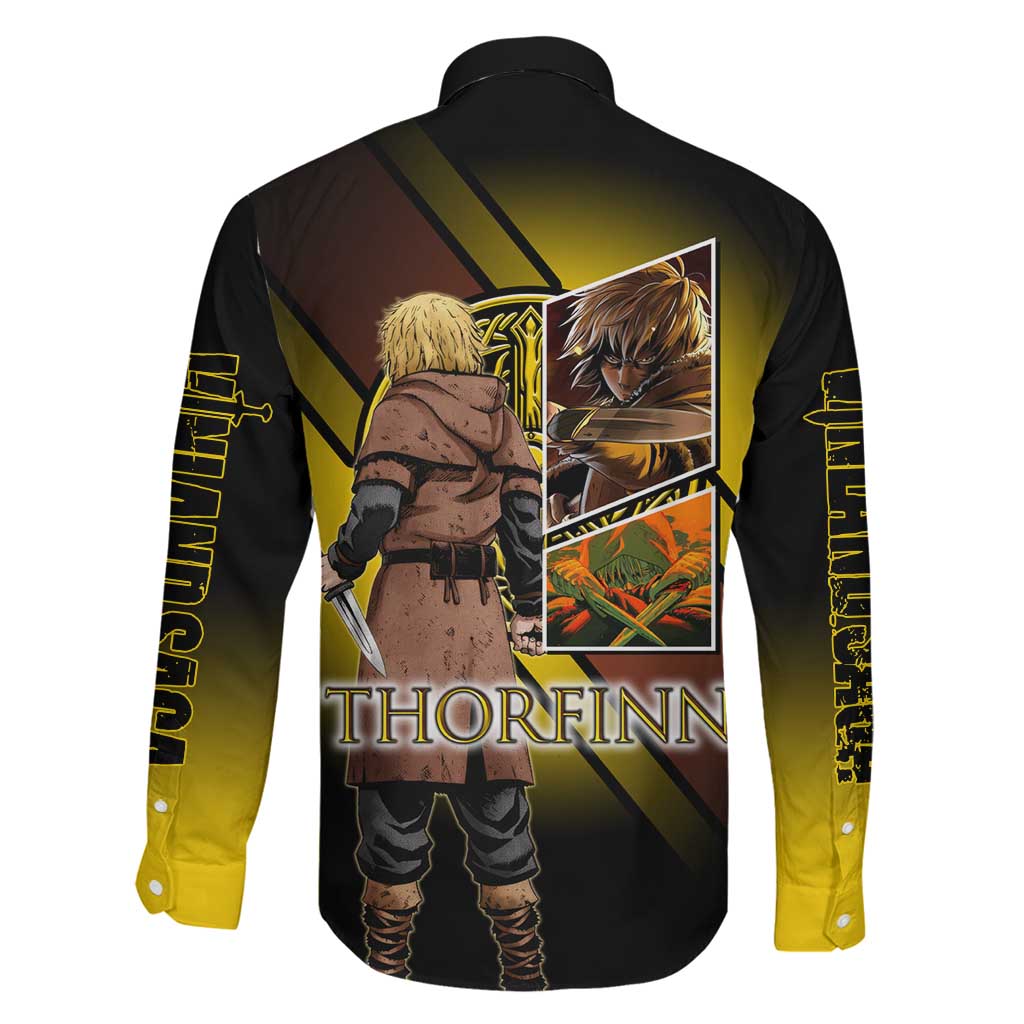 Thorfinn Norse Avenger Family Matching Off Shoulder Maxi Dress and Hawaiian Shirt Viking Manga Illustration Style