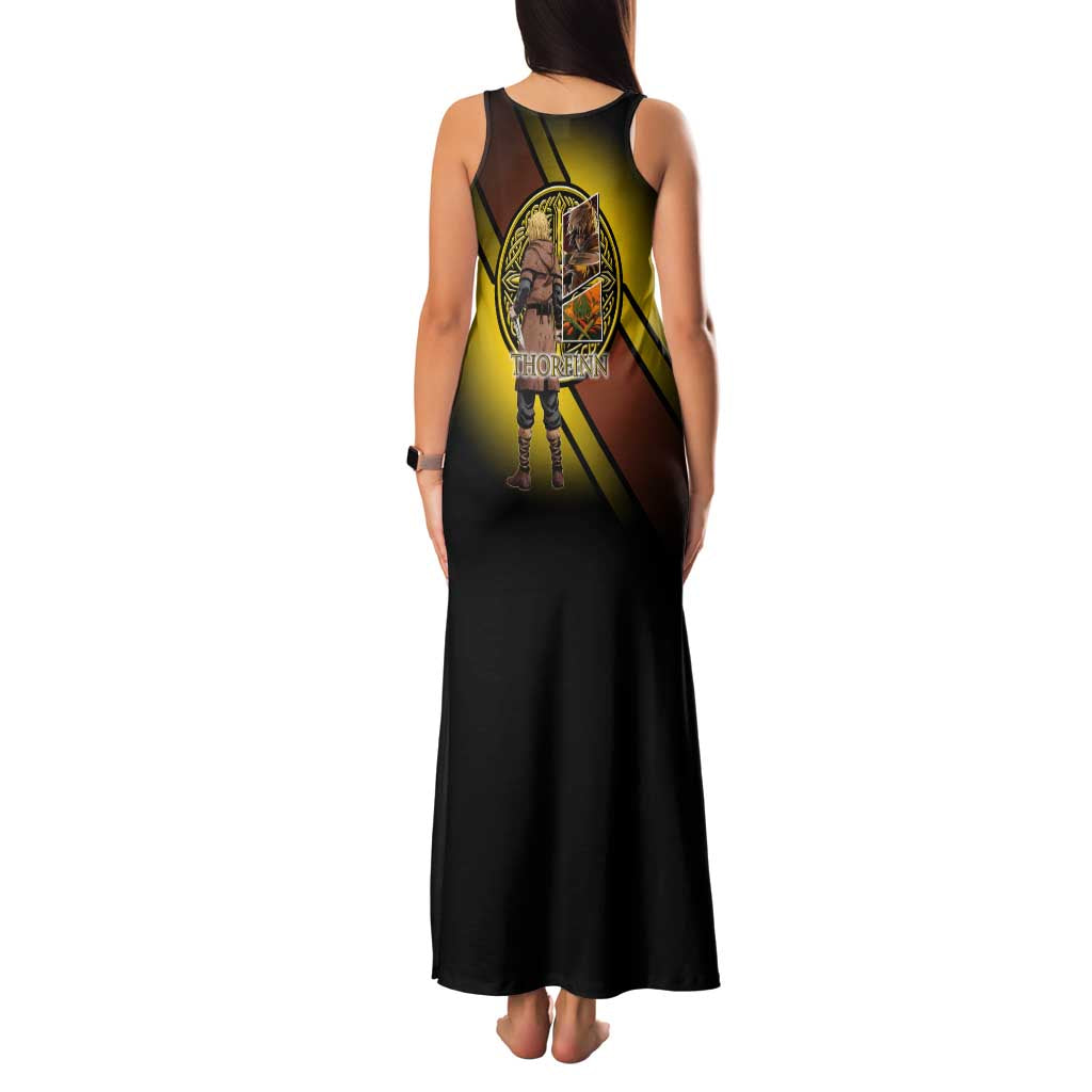 Thorfinn Norse Avenger Family Matching Tank Maxi Dress and Hawaiian Shirt Viking Manga Illustration Style