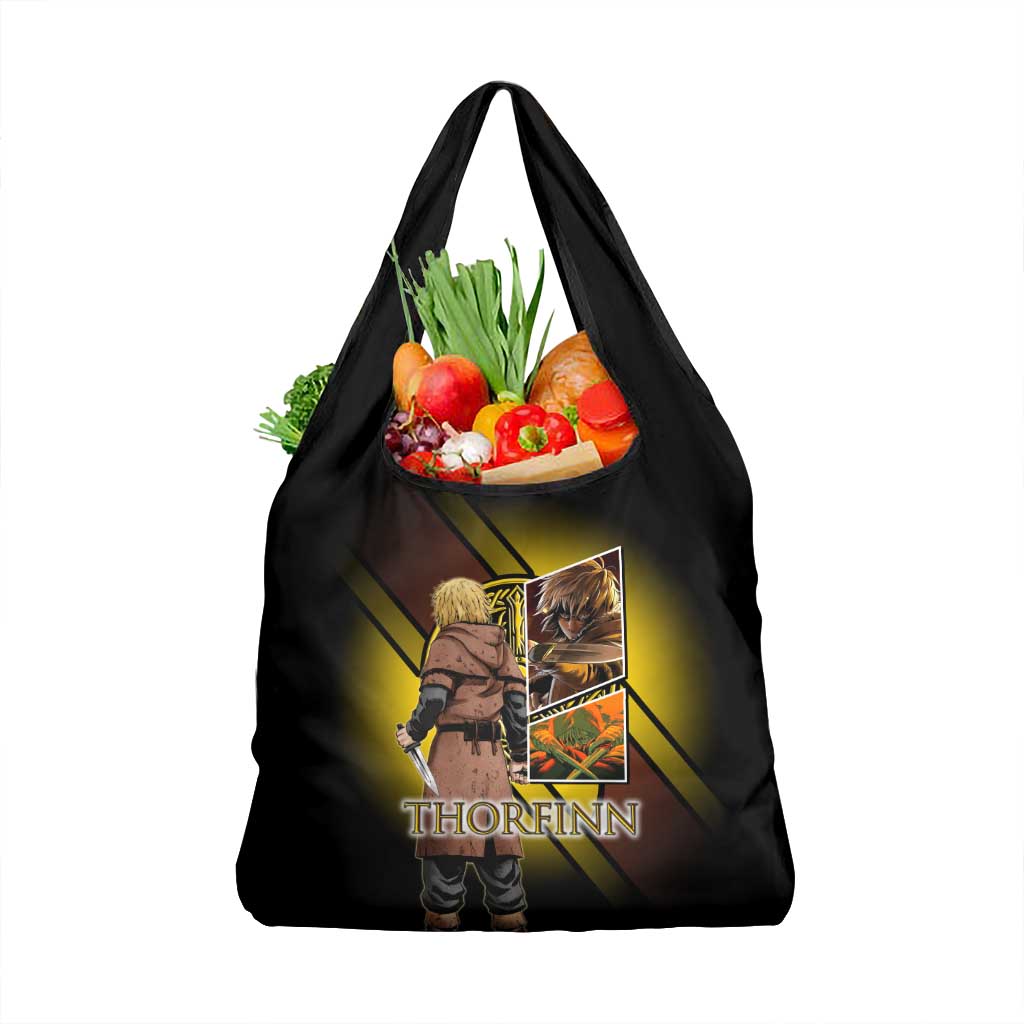 Thorfinn Norse Avenger Grocery Bag Viking Manga Illustration Style