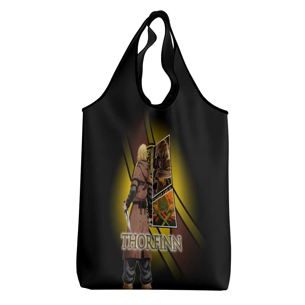 Thorfinn Norse Avenger Grocery Bag Viking Manga Illustration Style