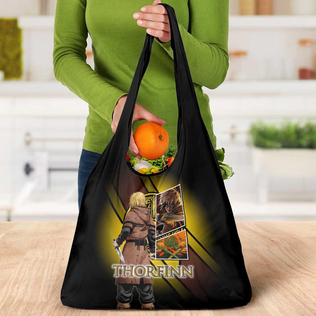 Thorfinn Norse Avenger Grocery Bag Viking Manga Illustration Style