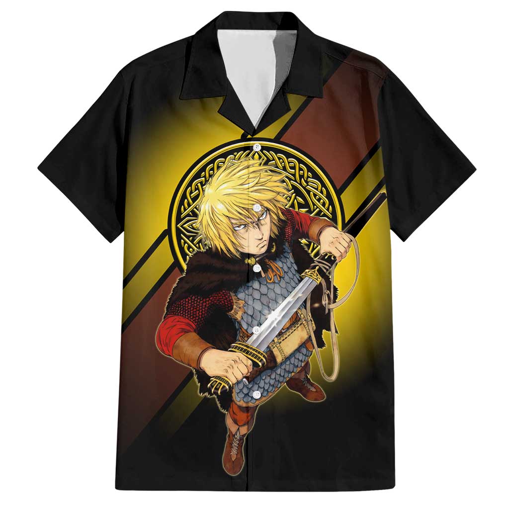 Thorfinn Norse Avenger Hawaiian Shirt Viking Manga Illustration Style