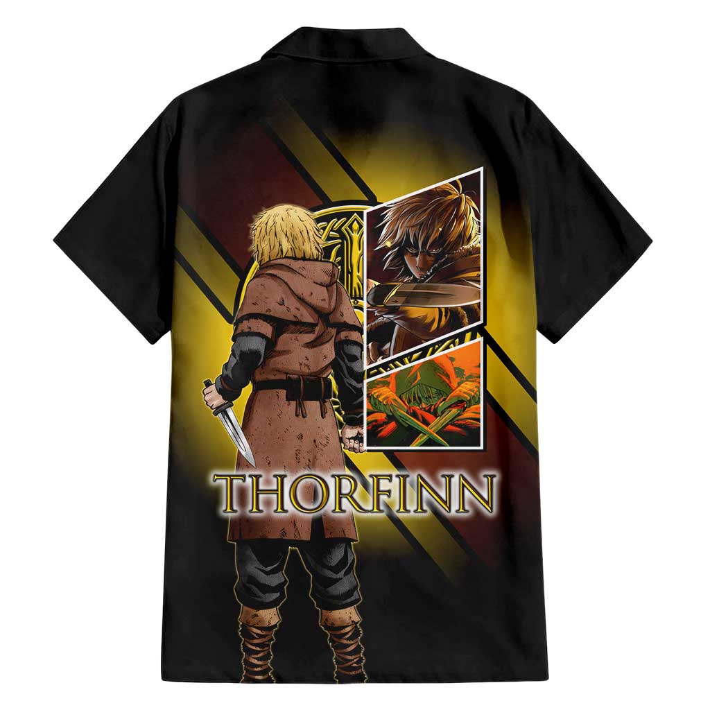 Thorfinn Norse Avenger Hawaiian Shirt Viking Manga Illustration Style