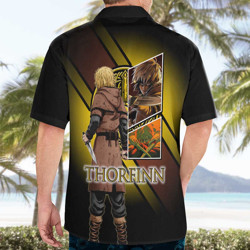 Thorfinn Norse Avenger Hawaiian Shirt Viking Manga Illustration Style