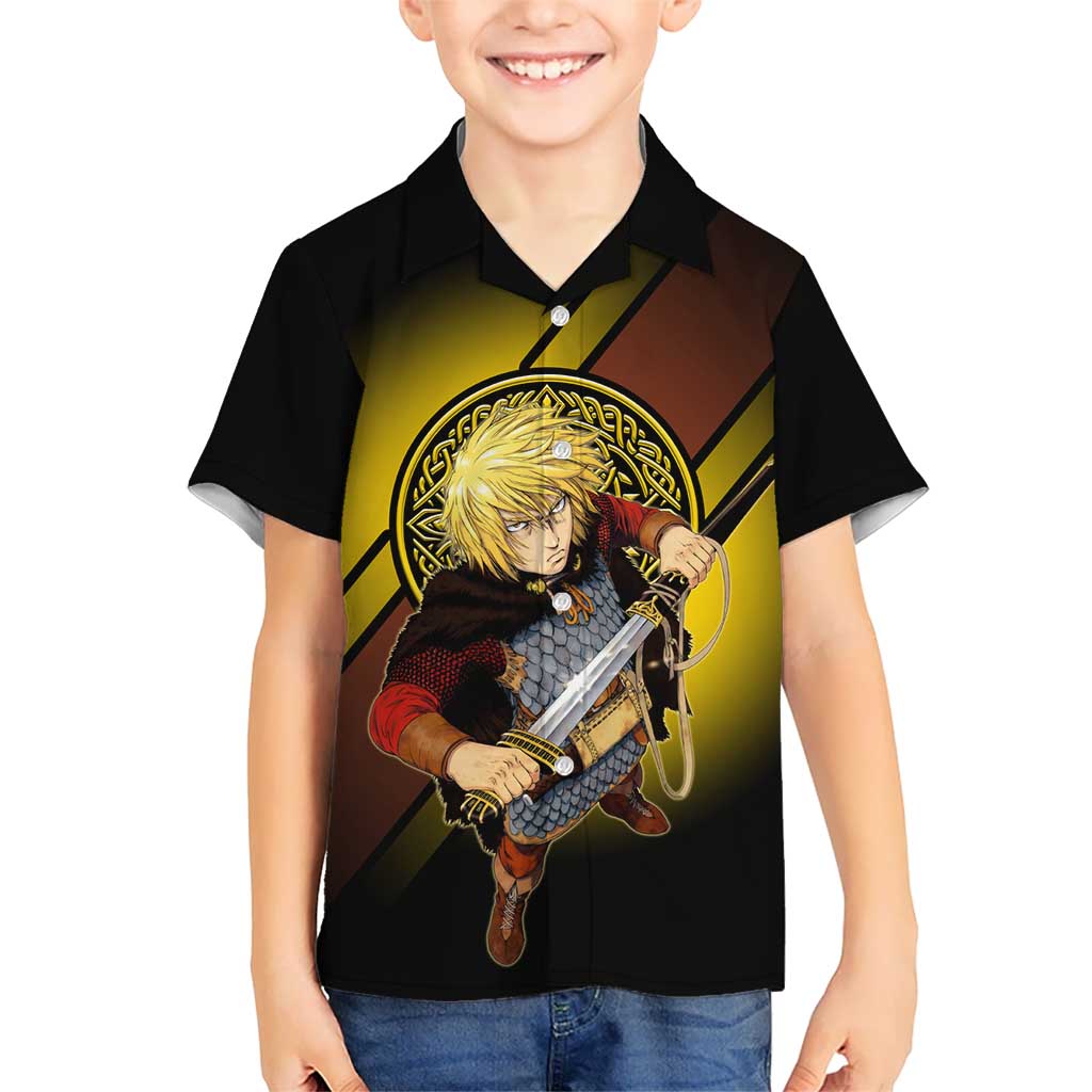 Thorfinn Norse Avenger Hawaiian Shirt Viking Manga Illustration Style