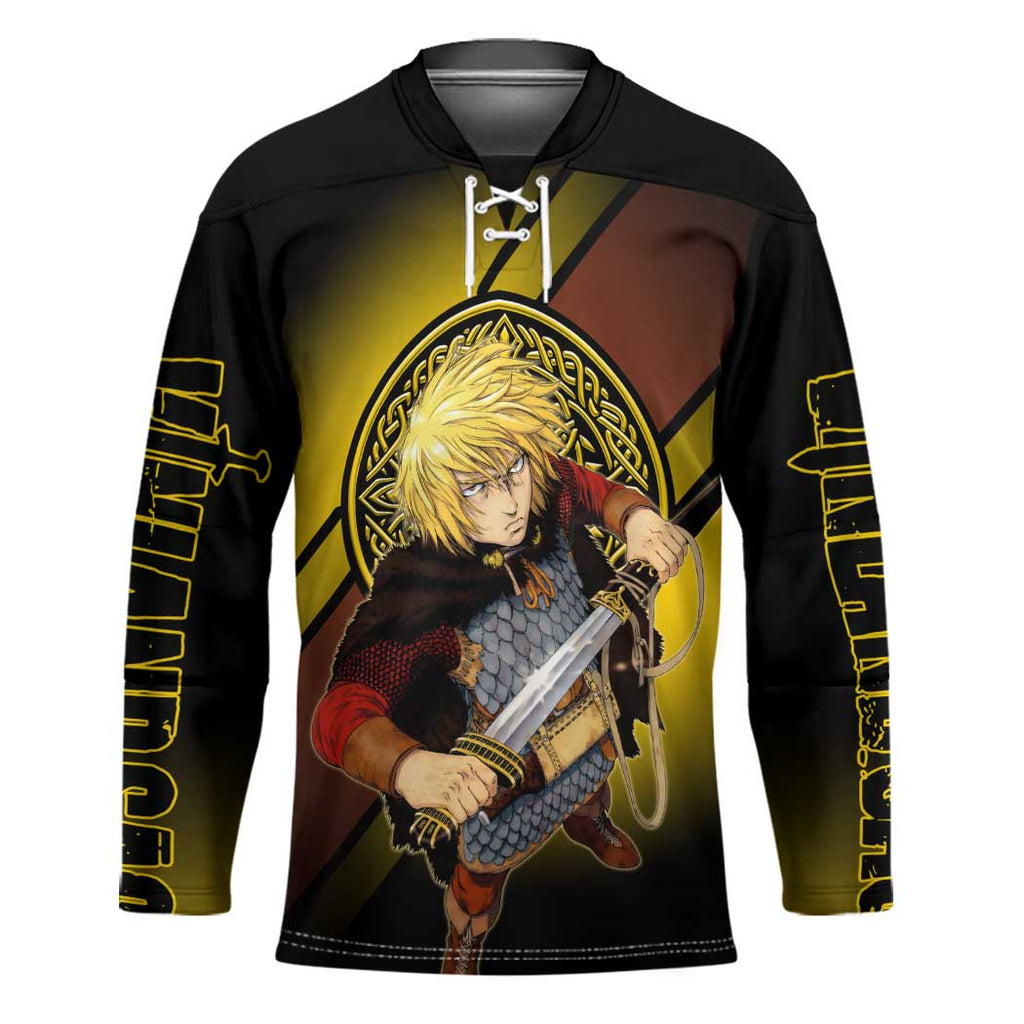 Thorfinn Norse Avenger Hockey Jersey Viking Manga Illustration Style