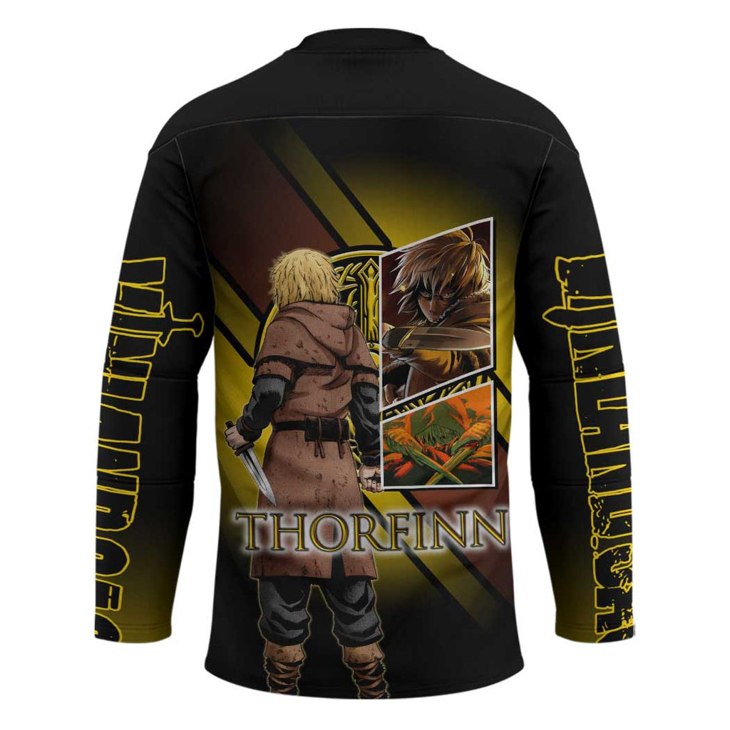 Thorfinn Norse Avenger Hockey Jersey Viking Manga Illustration Style