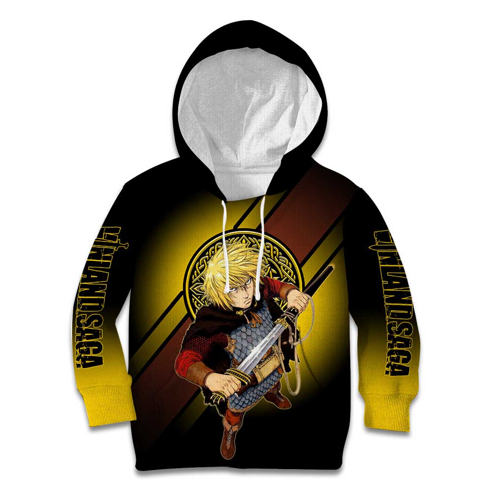 Thorfinn Norse Avenger Kid Hoodie Viking Manga Illustration Style