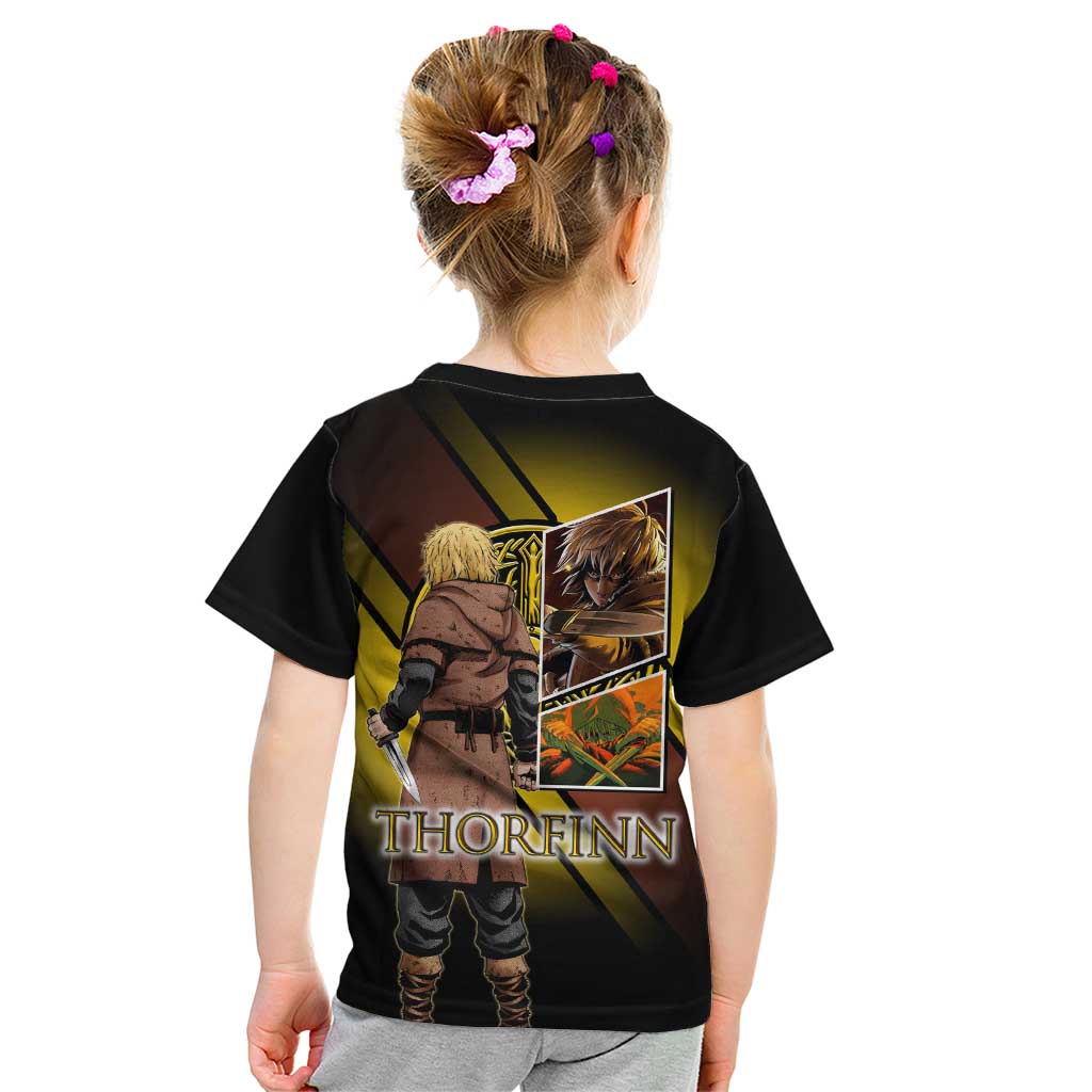 Thorfinn Norse Avenger Kid T Shirt Viking Manga Illustration Style