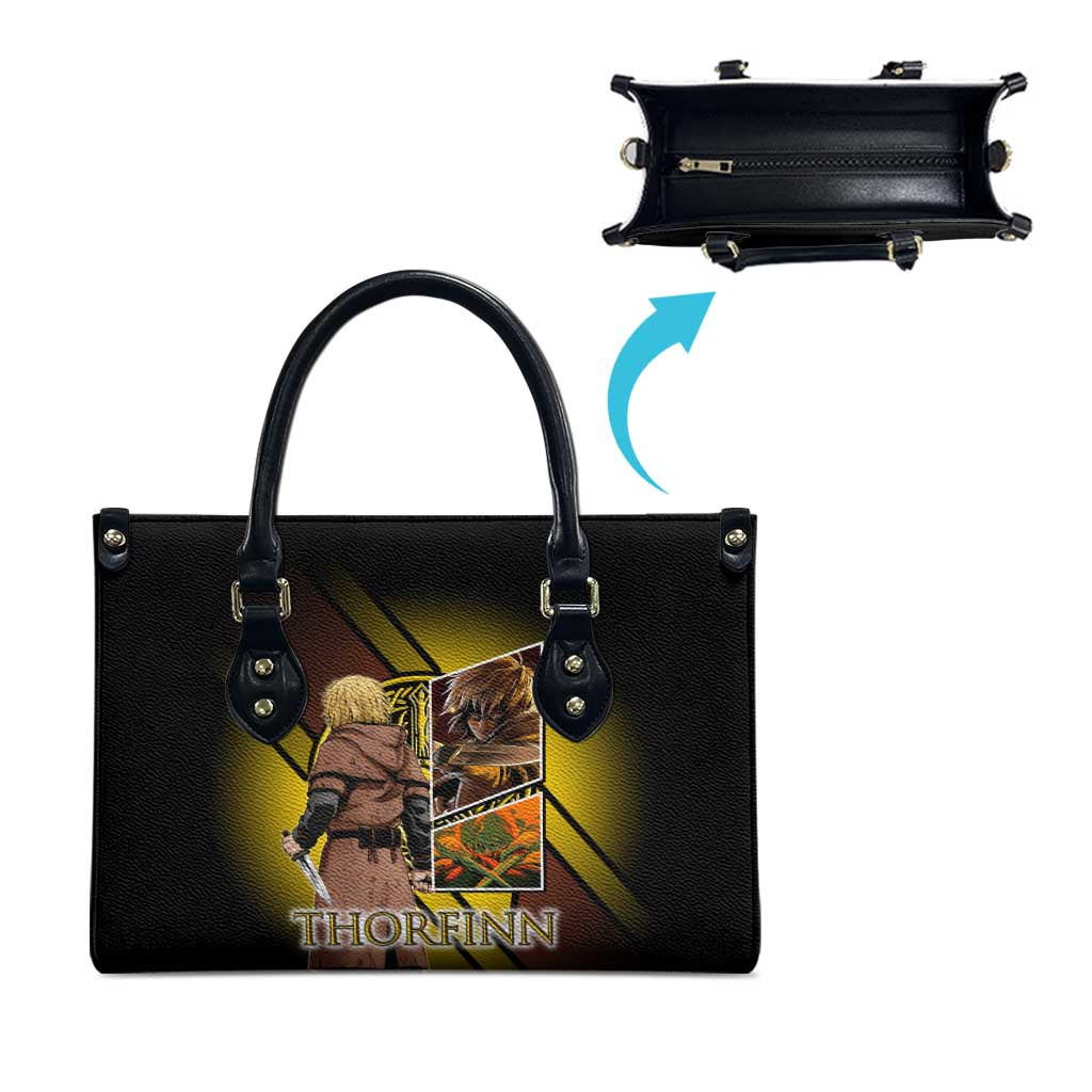 Thorfinn Norse Avenger Leather Bag Viking Manga Illustration Style