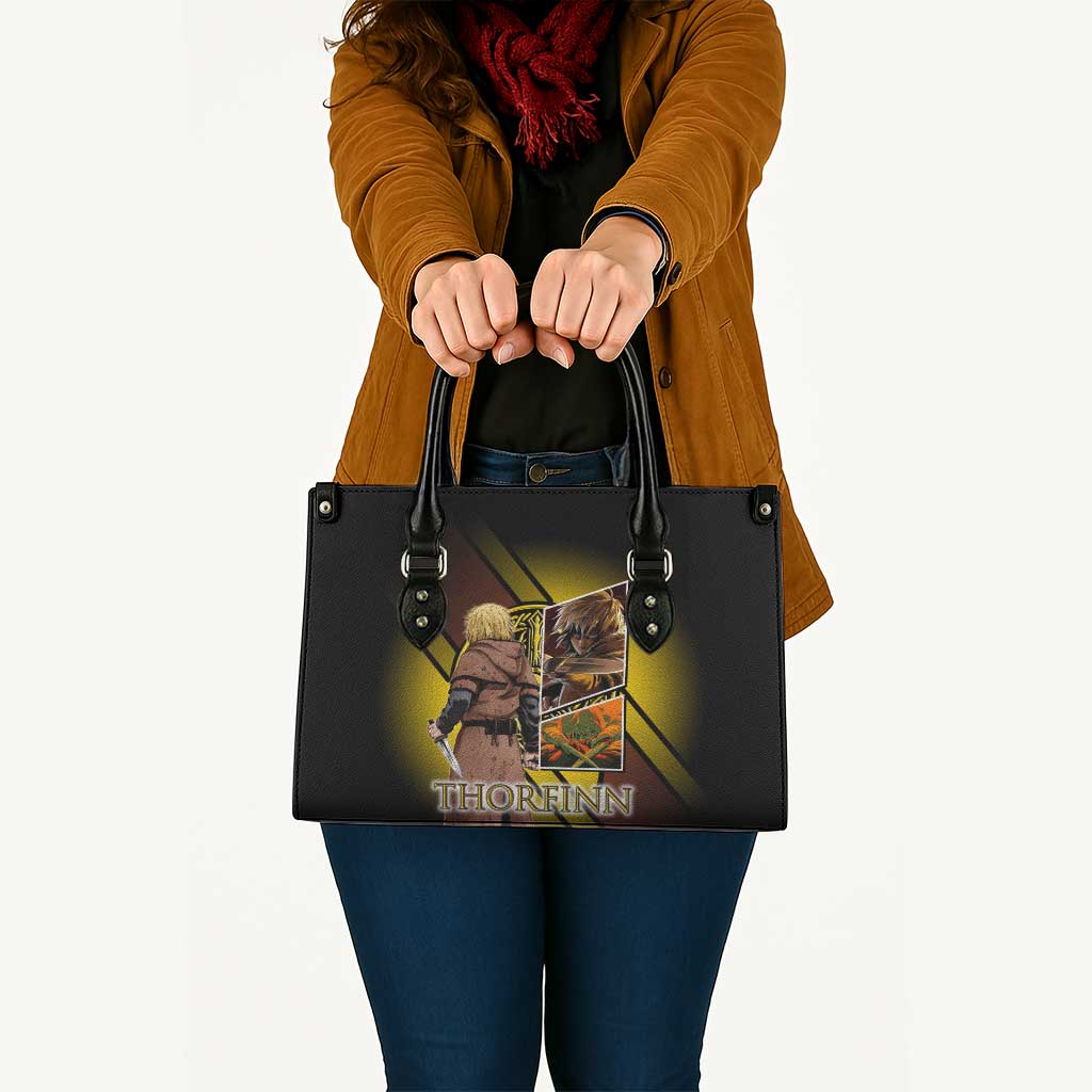 Thorfinn Norse Avenger Leather Bag Viking Manga Illustration Style