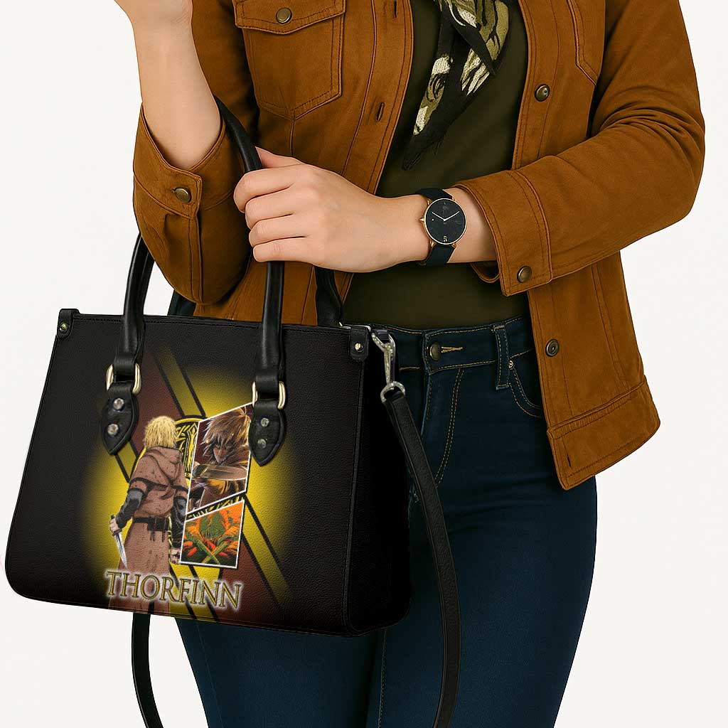 Thorfinn Norse Avenger Leather Bag Viking Manga Illustration Style