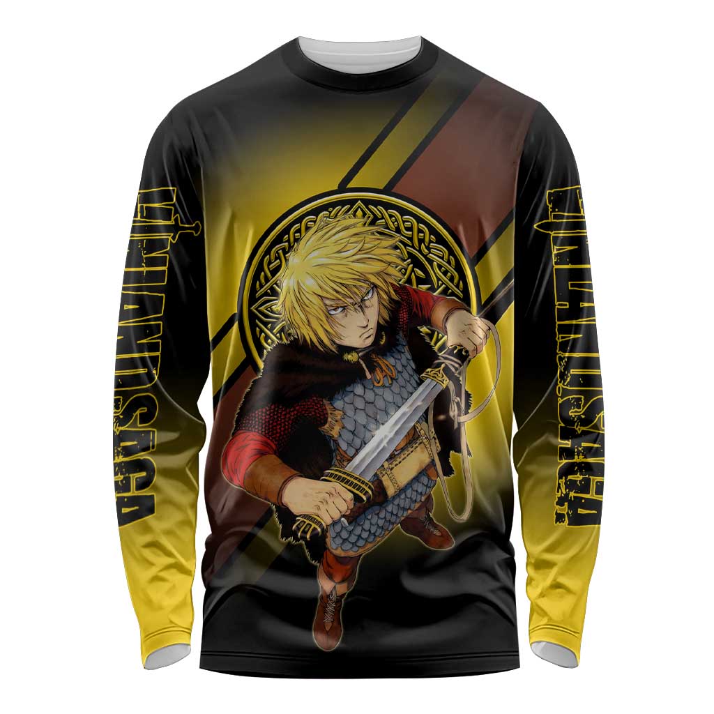 Thorfinn Norse Avenger Long Sleeve Shirt Viking Manga Illustration Style