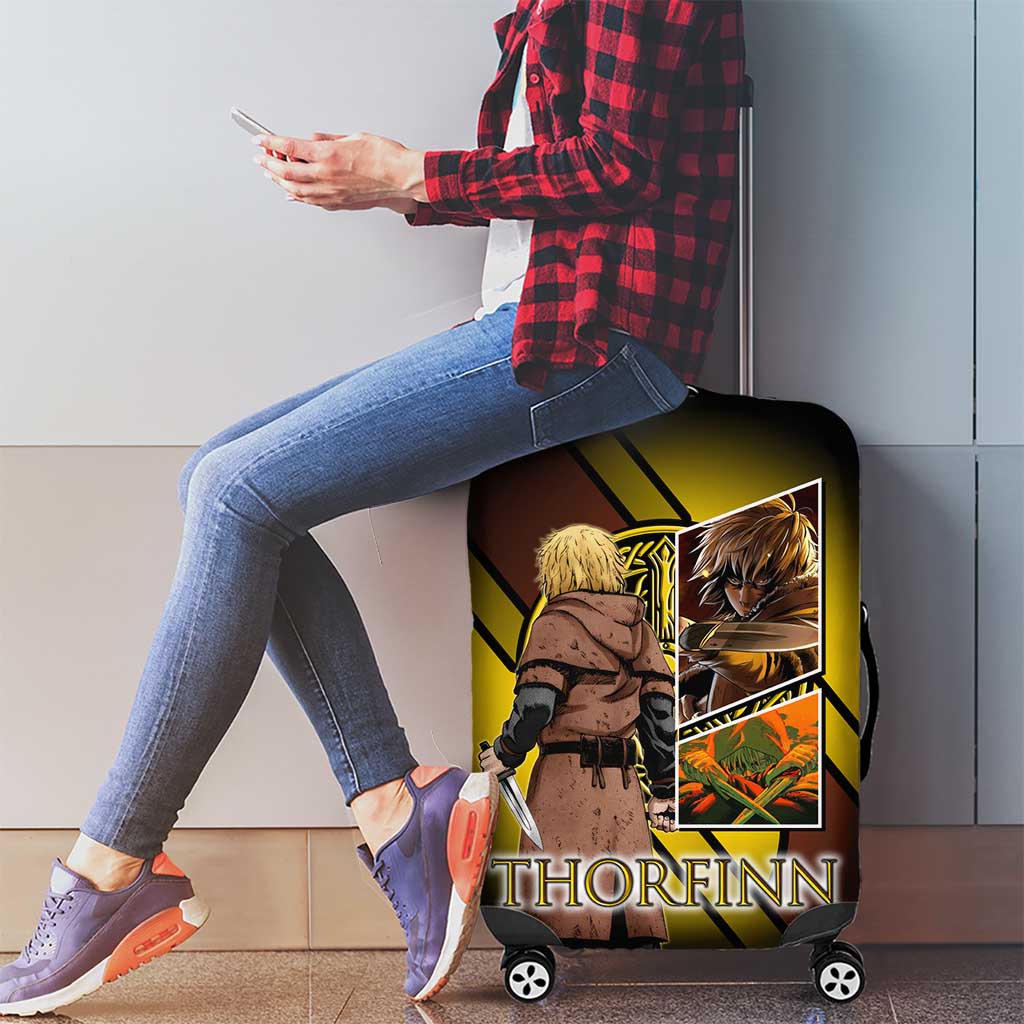 Thorfinn Norse Avenger Luggage Cover Viking Manga Illustration Style