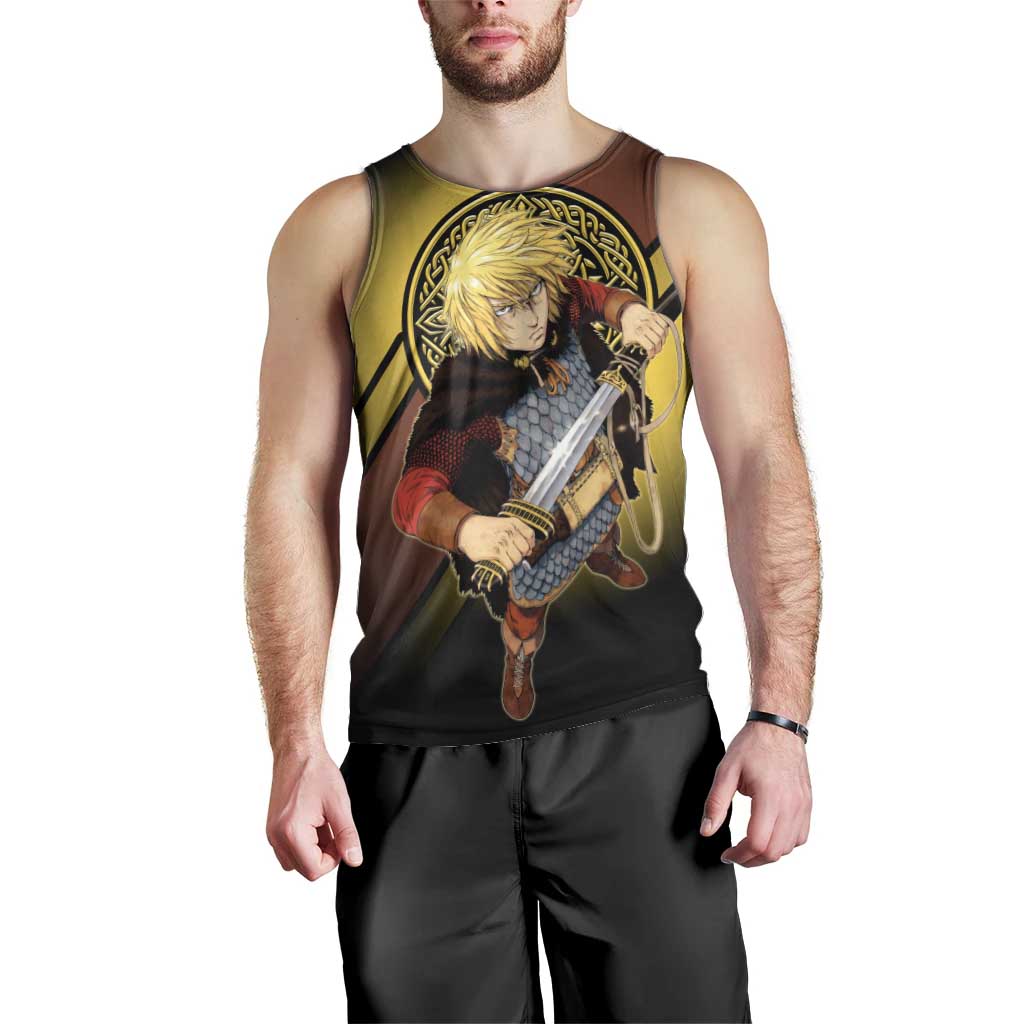 Thorfinn Norse Avenger Men Tank Top Viking Manga Illustration Style