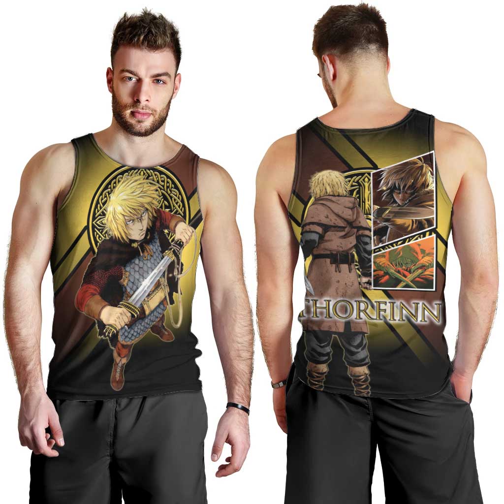 Thorfinn Norse Avenger Men Tank Top Viking Manga Illustration Style