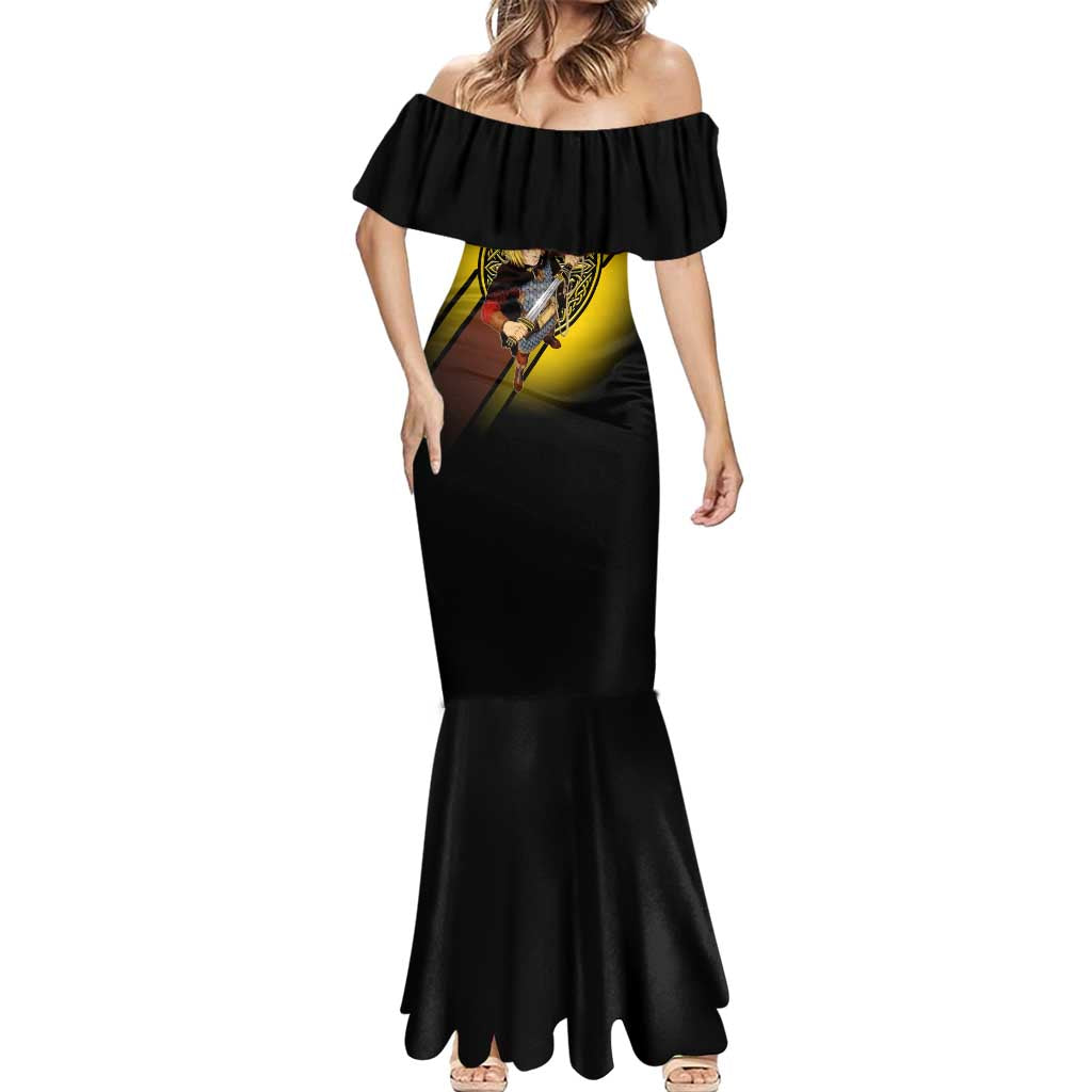 Thorfinn Norse Avenger Mermaid Dress Viking Manga Illustration Style